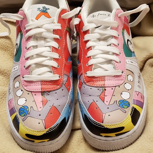 FINAL SALE Ruohan Wang Nike Air Force 1 size 6 Men's very good cond barely worn - Picture 1 of 16